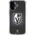 NHL Vegas Golden Knights Black Background iPhone 16 Plus Clear Case