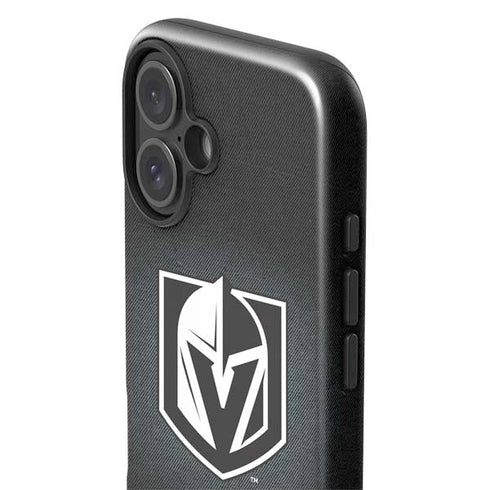 NHL Vegas Golden Knights Black Background iPhone 16 Plus Impact Case