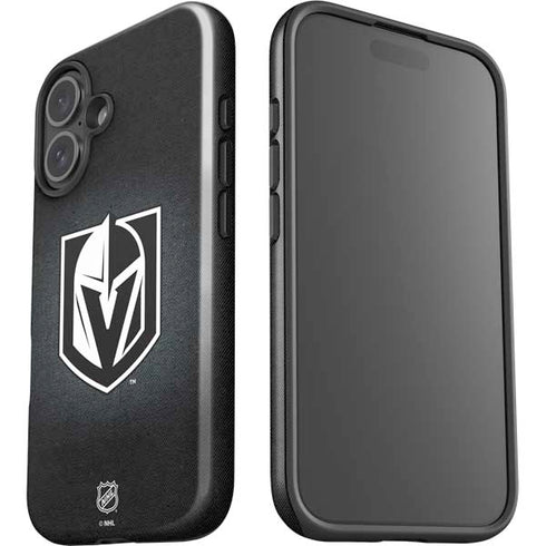 NHL Vegas Golden Knights Black Background iPhone 16 Plus Impact Case