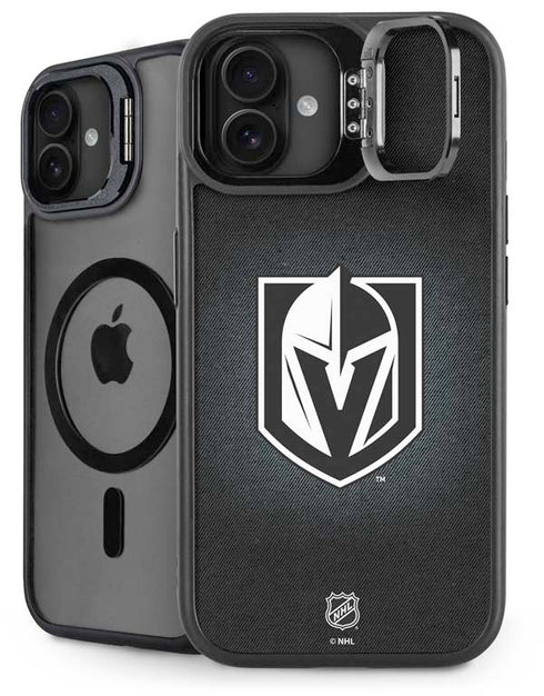 NHL Vegas Golden Knights Black Background iPhone 16 Plus Kickstand Case