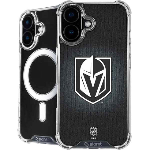 NHL Vegas Golden Knights Black Background iPhone 16 Plus MagSafe Case