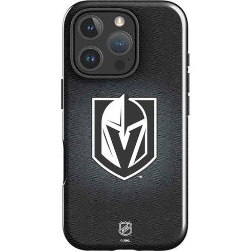 NHL Vegas Golden Knights Black Background iPhone 16 Pro Impact Case