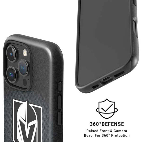 NHL Vegas Golden Knights Black Background iPhone 16 Pro Magsafe Impact Case
