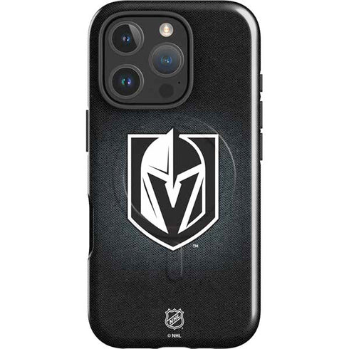 NHL Vegas Golden Knights Black Background iPhone 16 Pro Max Magsafe Impact Case