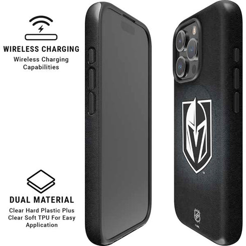 NHL Vegas Golden Knights Black Background iPhone 16 Pro Max Magsafe Impact Case