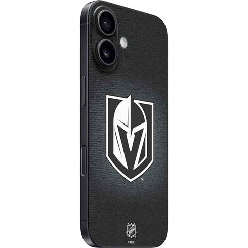NHL Vegas Golden Knights Black Background iPhone 16 Skin