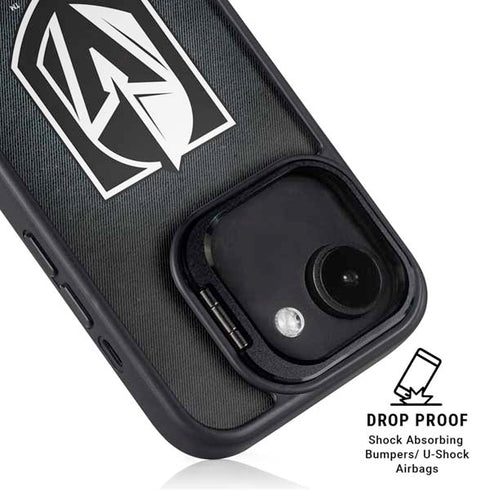 NHL Vegas Golden Knights Black Background iPhone 16e Kickstand Case