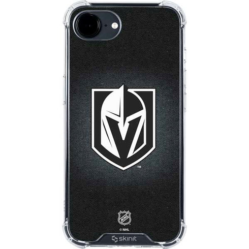 NHL Vegas Golden Knights Black Background iPhone 16e Clear Case