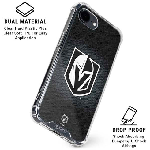 NHL Vegas Golden Knights Black Background iPhone 16e Clear Case