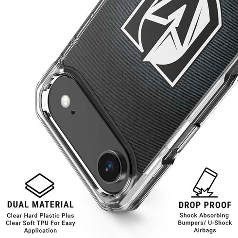 NHL Vegas Golden Knights Black Background iPhone 17 Air Clear Case