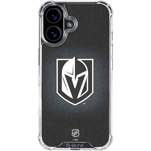 NHL Vegas Golden Knights Black Background iPhone 17 Clear Case