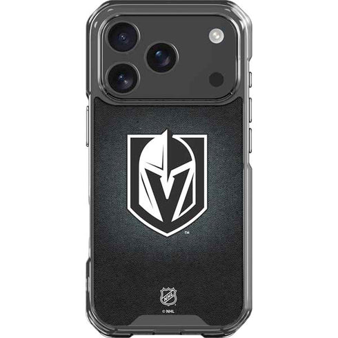 NHL Vegas Golden Knights Black Background iPhone 17 Pro Clear Case