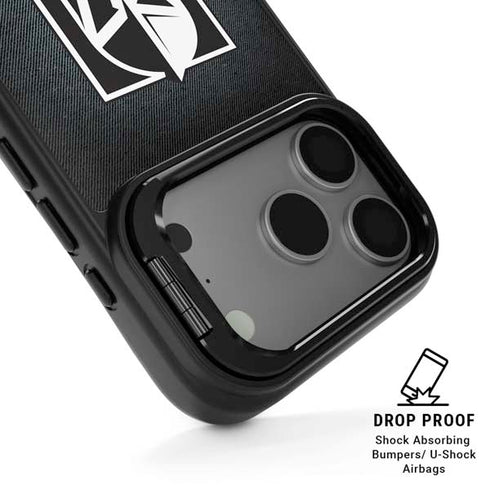 NHL Vegas Golden Knights Black Background iPhone 17 Pro Kickstand Case