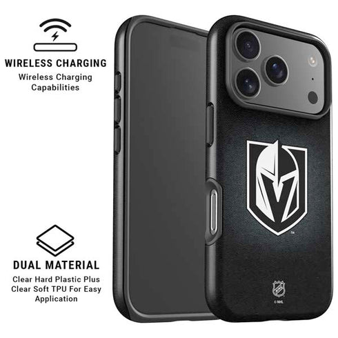 NHL Vegas Golden Knights Black Background iPhone 17 Pro Magsafe Impact Case