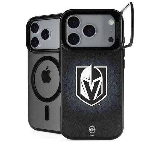 NHL Vegas Golden Knights Black Background iPhone 17 Pro Max Kickstand Case
