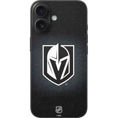 NHL Vegas Golden Knights Black Background iPhone 17 Skin