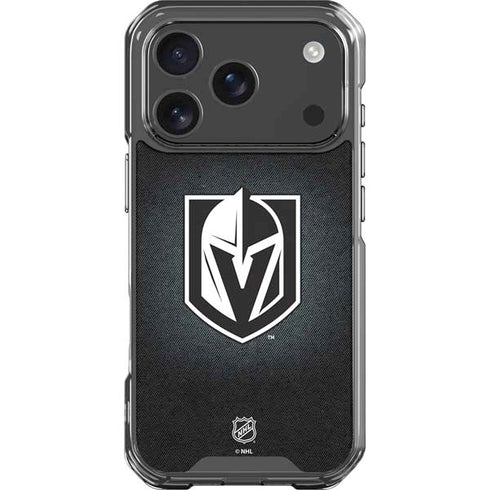 NHL Vegas Golden Knights Black Background iPhone 18 Pro Clear Case