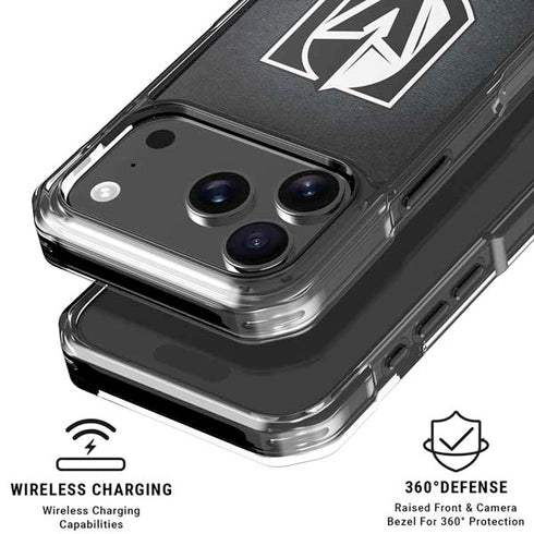 NHL Vegas Golden Knights Black Background iPhone 18 Pro Clear Case