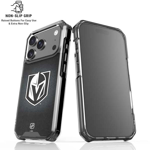 NHL Vegas Golden Knights Black Background iPhone 18 Pro Clear Case