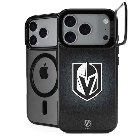 NHL Vegas Golden Knights Black Background iPhone 18 Pro Kickstand Case