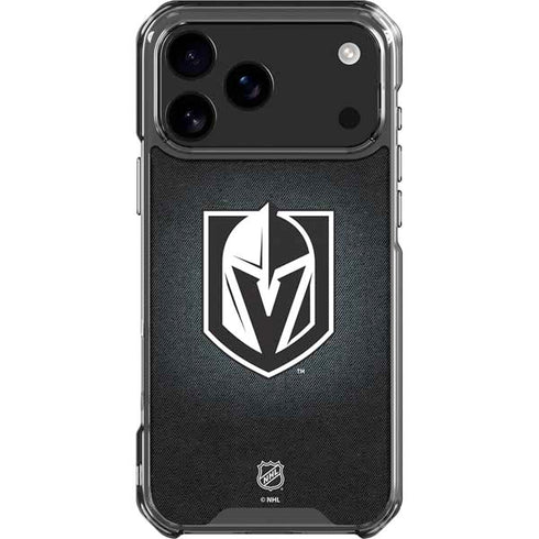 NHL Vegas Golden Knights Black Background iPhone 18 Pro Max Clear Case