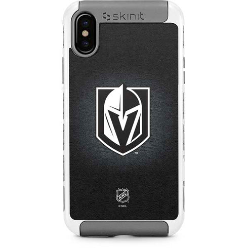 NHL Vegas Golden Knights Black Background iPhone Cases