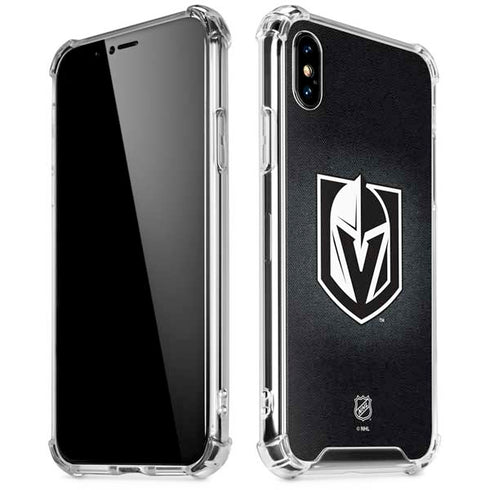 NHL Vegas Golden Knights Black Background iPhone X/XS Clear Case