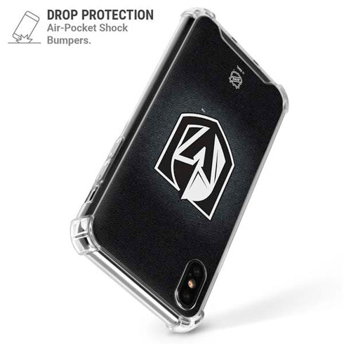 NHL Vegas Golden Knights Black Background iPhone X/XS Clear Case