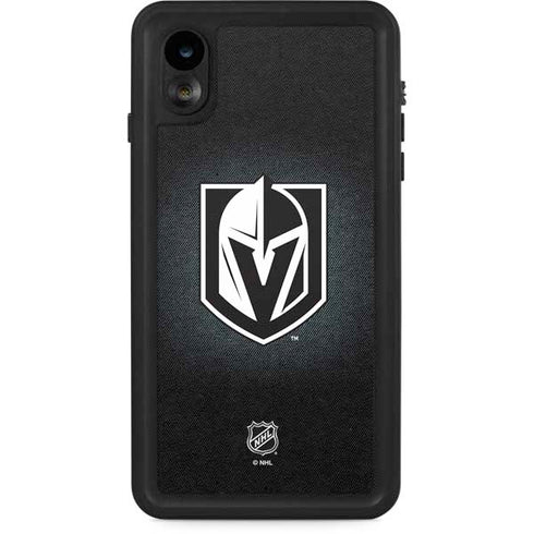 NHL Vegas Golden Knights Black Background iPhone Cases