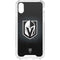 NHL Vegas Golden Knights Black Background iPhone XS Clear Case
