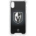 NHL Vegas Golden Knights Black Background iPhone XS Clear Case