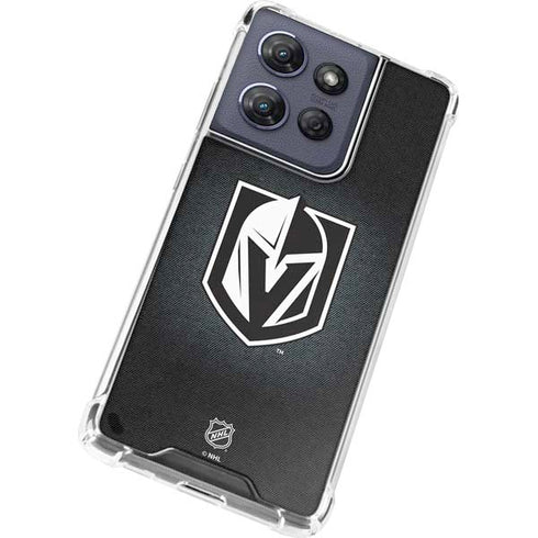 NHL Vegas Golden Knights Black Background Moto G 5G (2025) Clear Case