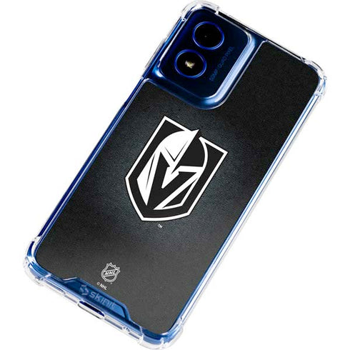NHL Vegas Golden Knights Black Background Moto G 5G (2024) Clear Case