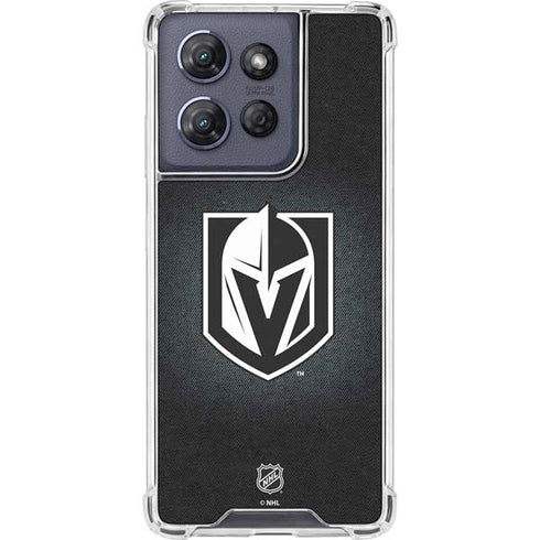 NHL Vegas Golden Knights Black Background Moto G Play 5G (2025) Clear Case