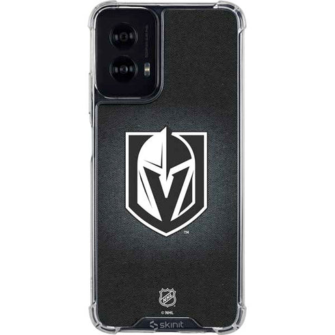 NHL Vegas Golden Knights Black Background Moto G Power 5G (2024) Clear Case