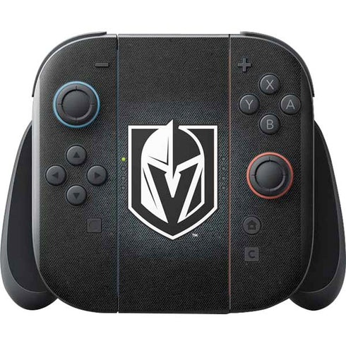 NHL Vegas Golden Knights Black Background Nintendo Switch 2 (2025) with Joy-Con Skin