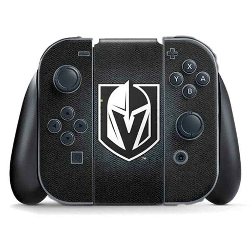 NHL Vegas Golden Knights Black Background Nintendo Skins