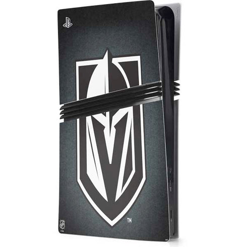 NHL Vegas Golden Knights Black Background PS5 Pro Console Skin