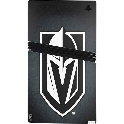 NHL Vegas Golden Knights Black Background PS5 Pro Console Skin