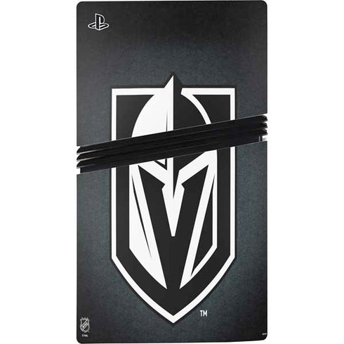 NHL Vegas Golden Knights Black Background PS5 Pro Disk Console Skin