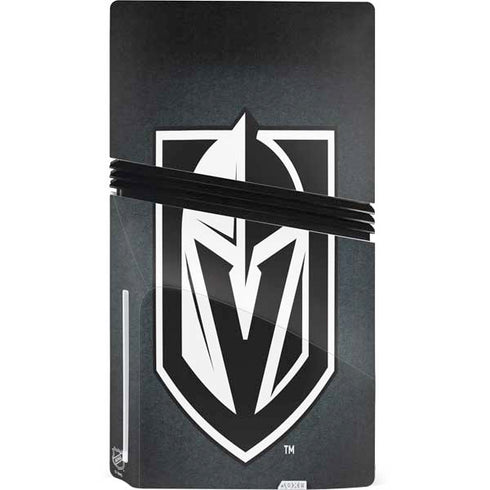 NHL Vegas Golden Knights Black Background PS5 Pro Disk Console Skin
