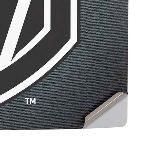 NHL Vegas Golden Knights Black Background PS5 Pro Disk Console Skin