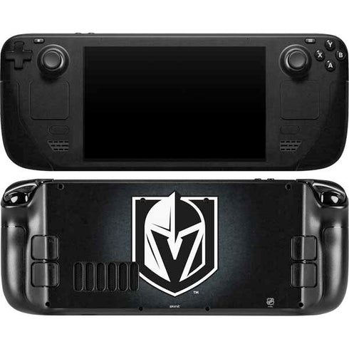 NHL Vegas Golden Knights Black Background Steam Deck Handheld Gaming Computer OLED Skin