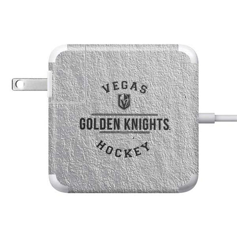 NHL Vegas Golden Knights Black Text 85W Power Adapter (15 and 17 inch MacBook Pro Charger) Skin