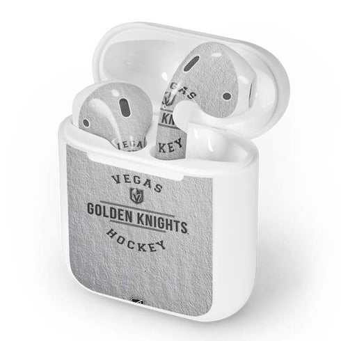 NHL Vegas Golden Knights Black Text Apple AirPods Skin