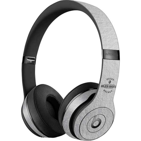 NHL Vegas Golden Knights Black Text Beats Solo 3 Wireless Skin
