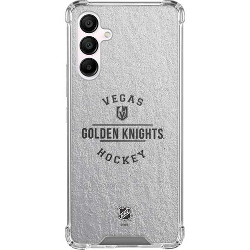 NHL Vegas Golden Knights Black Text Galaxy A16 5G Clear Case
