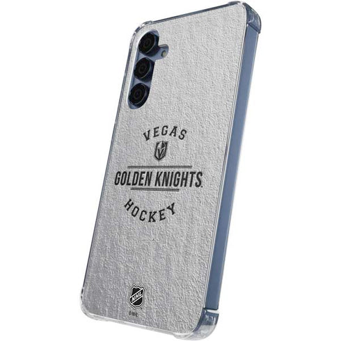 NHL Vegas Golden Knights Black Text Galaxy A55 5G Clear Case