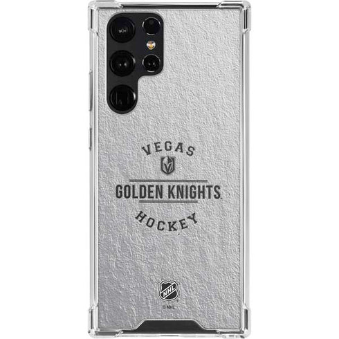 NHL Vegas Golden Knights Black Text Galaxy S23 Ultra Clear Case