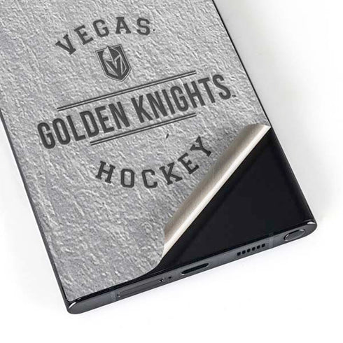 NHL Vegas Golden Knights Black Text Galaxy Skins